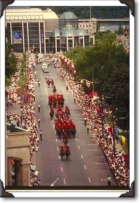 Royal procession on Mackenzie St, Canada day