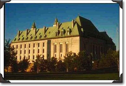 West elevation, Supreme Court of Canada