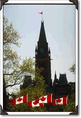 Peace Tower on Canada Day