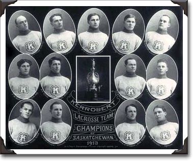 Kerrobert Lacrosse Team, 1913, photo by W.M. Tegart, PA30077