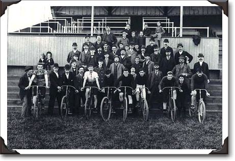 G.T.R. bicycle group, Toronto, Ontario, 1893, photo by John Boyd, RD35