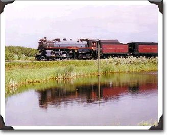 The Empress - #2816  CPR Steam Train - West of Indian Head, Sk.