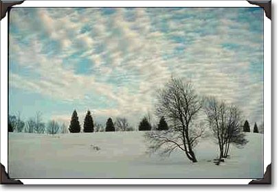 Winter scene, Eastern Townships of Quebec