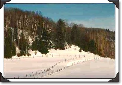 Rural Quebec, winter near Cheneville