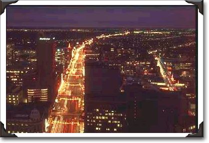 Night view of Winnipeg, Manitoba