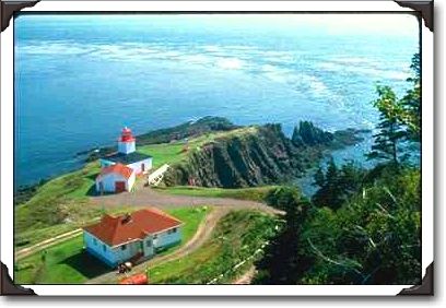 Point Prim lighthouse on tip of Digby, Nova Scotia