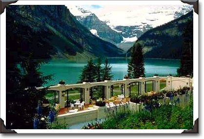 Outdoor restaurant, Chateau, Lake Louise, Alberta