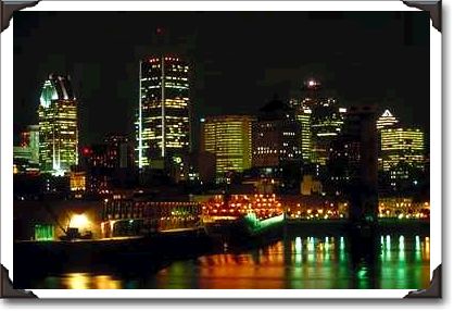 Montreal at night, Quebec