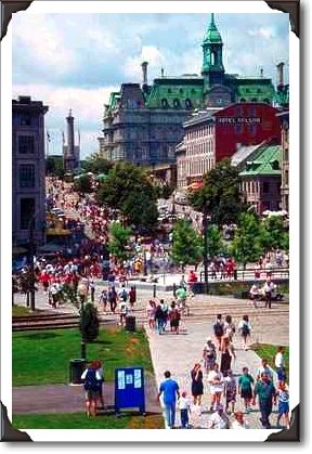 The "Place Jacques Cartier", Montreal, Quebec