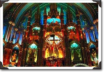 Inside the Basilica of Notre Dame, Montreal, Quebec