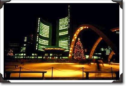Toronto City Hall at Christmas, Ontario