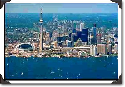 Aerial shot of Toronto