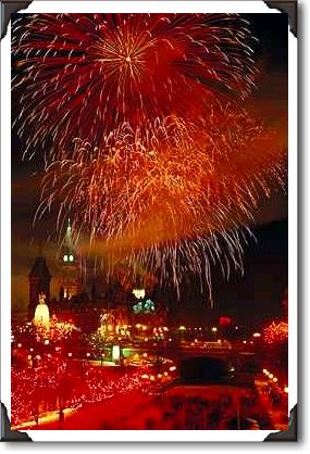 Fireworks, New Year's Eve, Ottawa