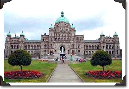 British Columbia's impressive legislature, Victoria
