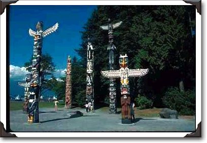 Totem pole collection, Stanley Park, Vancouver