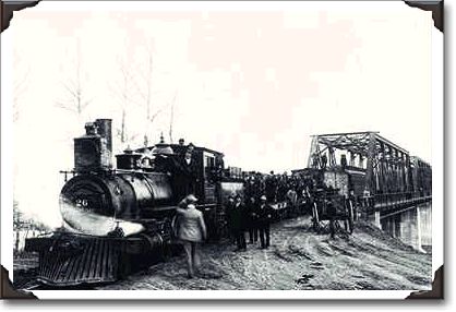 1st train, North Saskatchewan 1902, G.D. Clark - PA28995