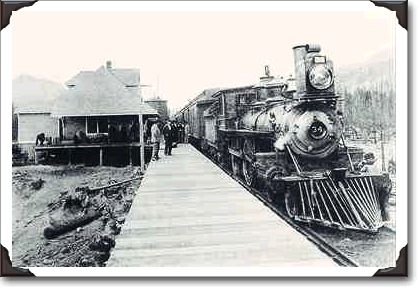 CPR depot, Fernie, BC 1899 - PA41344