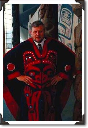 Museum Director, George MacDonald is an honourary chief