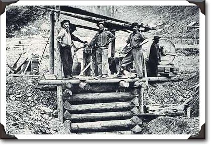 Cariboo miners, BC, 1867-68, photo F. Dally c-19423