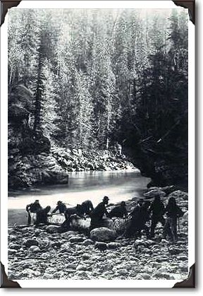 North Thompson River, BC, 1871, photo B. Baltzly PA-22618