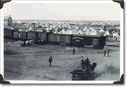 Barr colonists, Saskatoon, Saskatchewan, c.1885, PA-328667