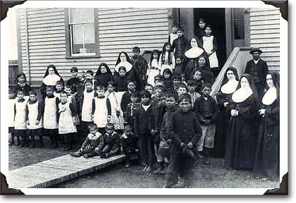 Group of nuns and students, c.1890, PA-123707