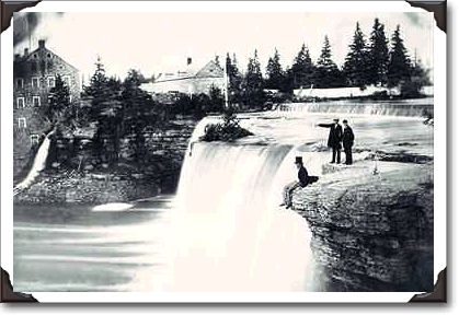 Rideau Falls at Ottawa, c.1855, photo S. McLaughlin c-3053