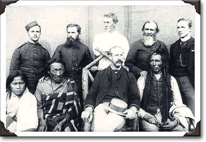 Group at Regina, Saskatchewan, 1885; photo O.B. Buell c-1872