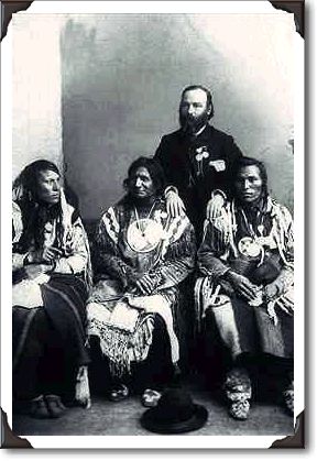 Blackfoot chiefs, Ontario, 1886; photo Park & Co. c-3397