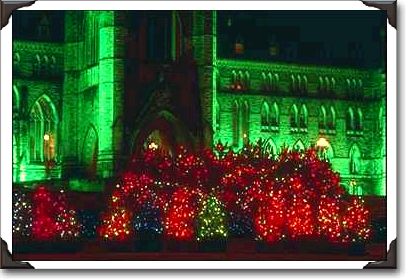 Christmas lights, Parliament Hill, Ottawa