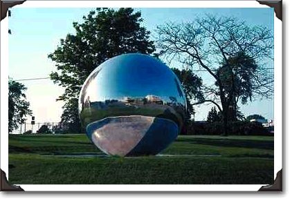 Chrome ball, N.R.C., Ottawa, Ontario