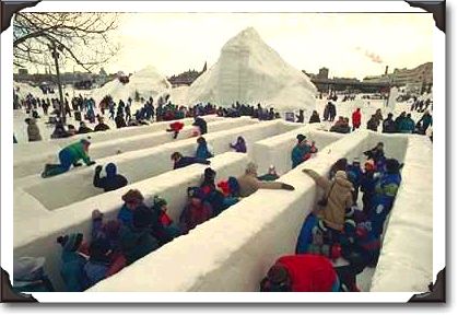 Ice maze, Jacques Cartier Park, Hull, Quebec