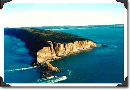 Gateway to world's highest tides, Cape Split, Nova Scotia