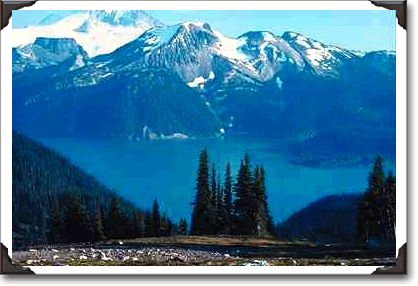 Mountains and lake, British Columbia