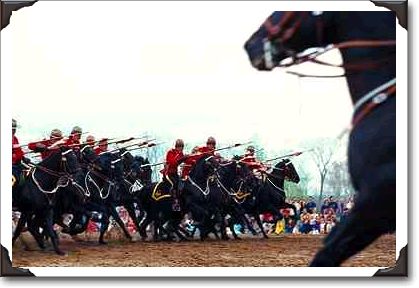 The charge, Royal Canadian Mounted Police, musical ride, Ottawa