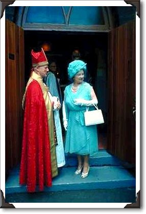 Queen Mother and Bishop of Church of England, Sydney, Nova Scotia