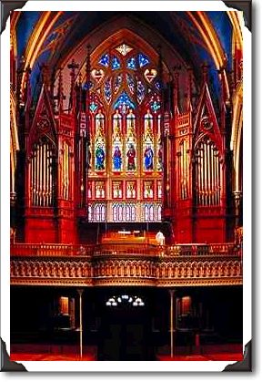 Organ loft, Notre-Dame Cathedral, Ottawa, Ontario