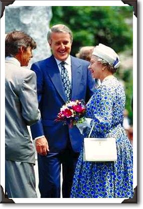 Prime Minister Brian Mulroney and Queen Elizabeth, Ottawa