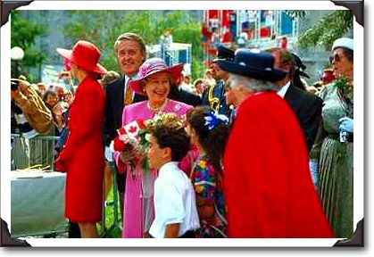 Queen Elizabeth and Prime Minister Mulroney, Confederation Park