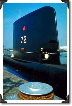 Canada's submarine in port at Halifax, Nova Scotia