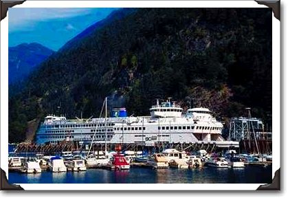 British Columbia Ferry docked in Horseshoe Bay, British Columbia