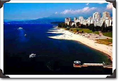 English Bay beach, west end, Vancouver, British Columbia