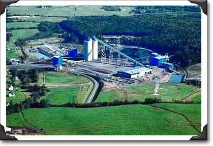 Aerial of Westray Coal Mine, Plymouth, Nova Scotia