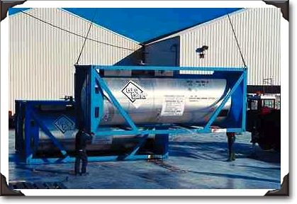 Specialized hazardous materials container, Steel Works, Nova Scotia