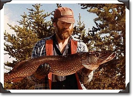 Paul Simmans from Prince Albert displays this monster northern pike ( 25lbs )