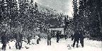 Curling, Banff, Alberta, 1906, photo by Byron Harmon, C14082