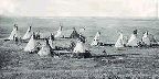 Cree encampment, Alberta, 1871; photo C. Horetzky c-5181