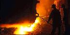 Pouring ingots at Sydney Steel Corp., Nova Scotia