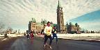 Runners on Parliament Hill, Ottawa, Ontario