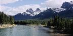 This picture was taken from the Bow River bridge in Canmore, Alberta. I group ...